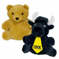 10" Bear/Black Bull Reversible Puppet and 1 tie with one color imprint